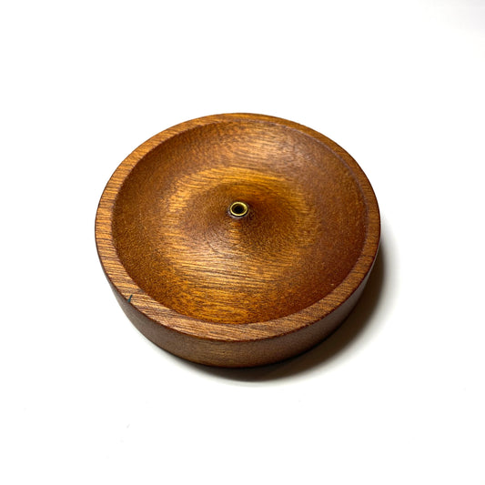 Round Wooden Incense Burner