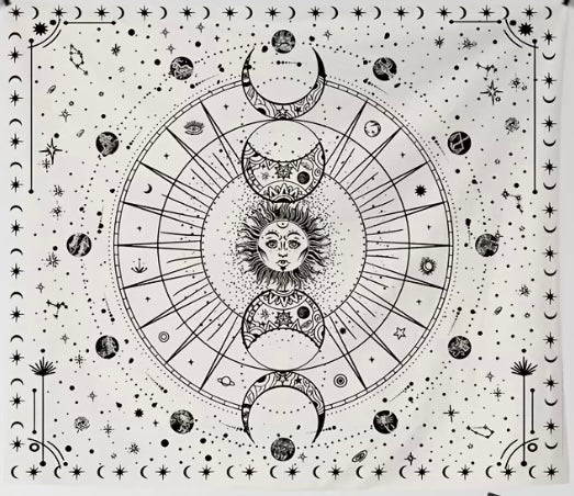 White Moons Wall Hanging- FLAWED