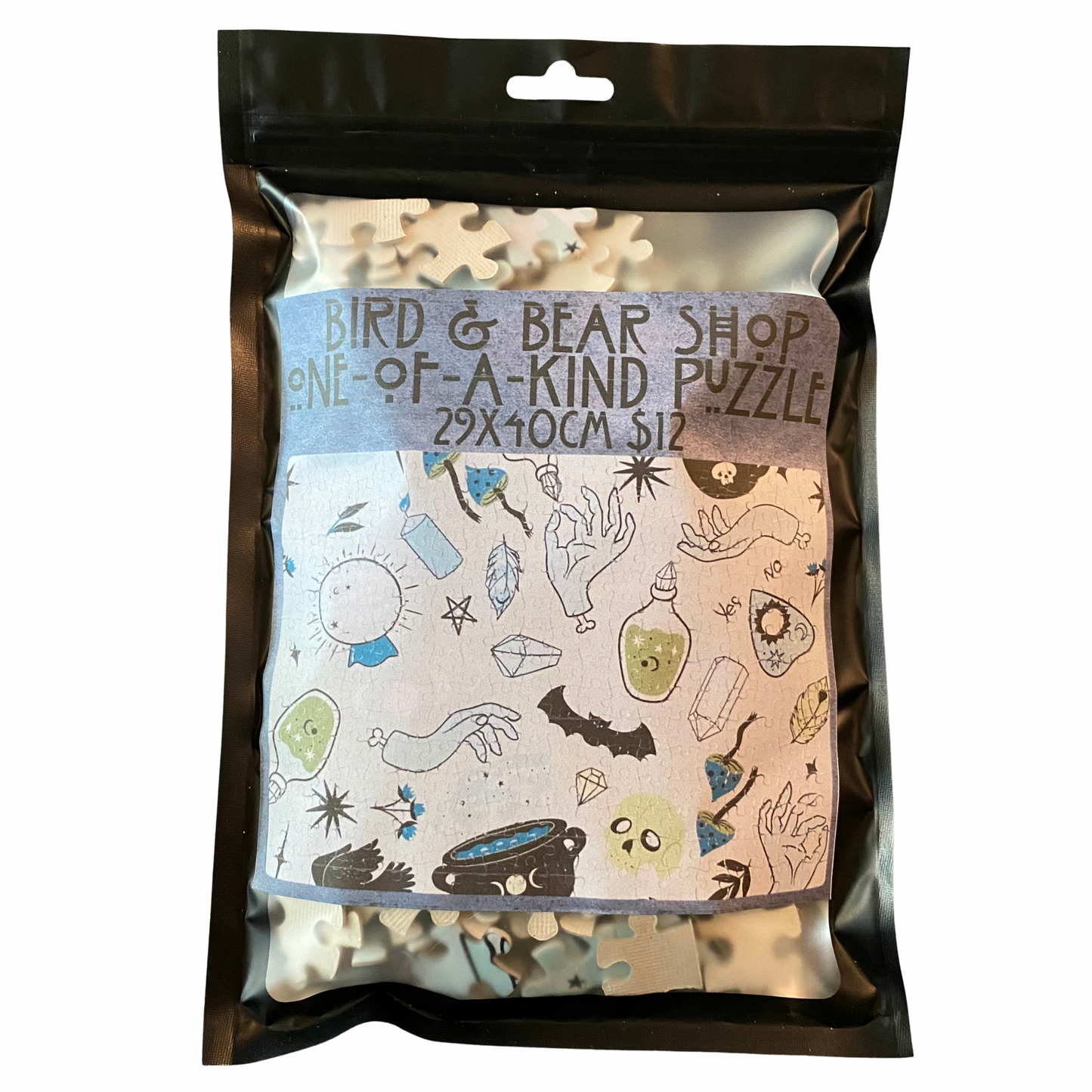 Witchy Green Puzzle- One-Of-A-Kind