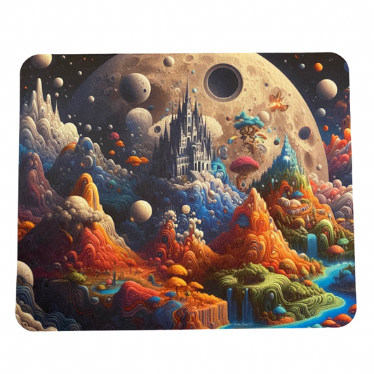 Castle Moonscape Mouse Pad