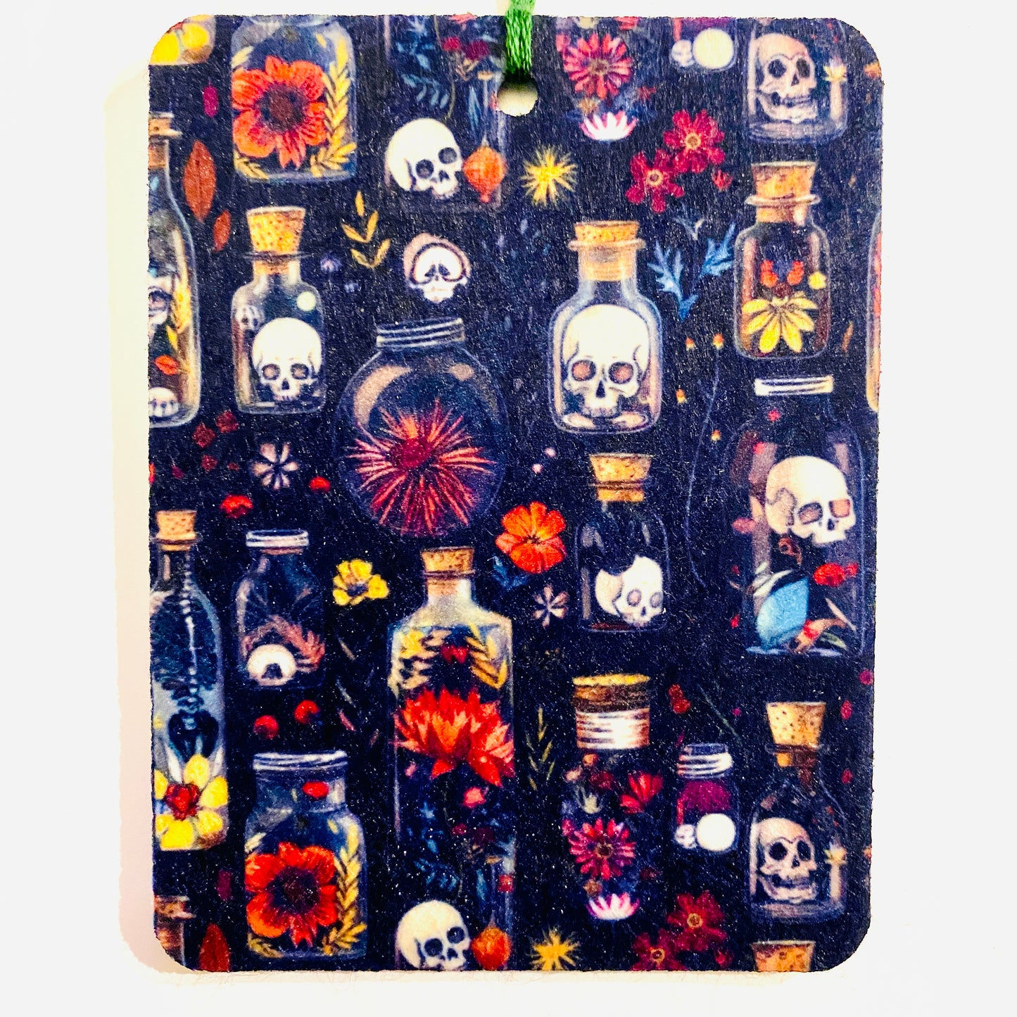 Skull Potions Air Freshener Felt