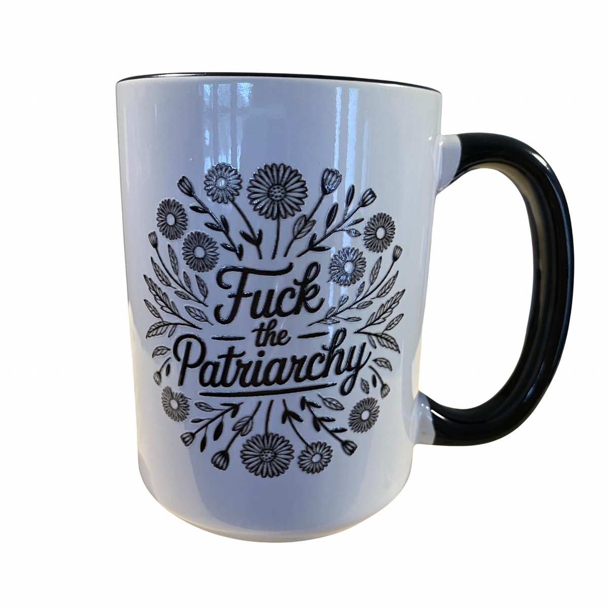 Fuck The Patriarchy 15oz Mug- black