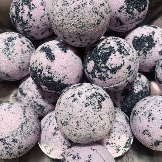 Pink and Black Round Bath Bomb