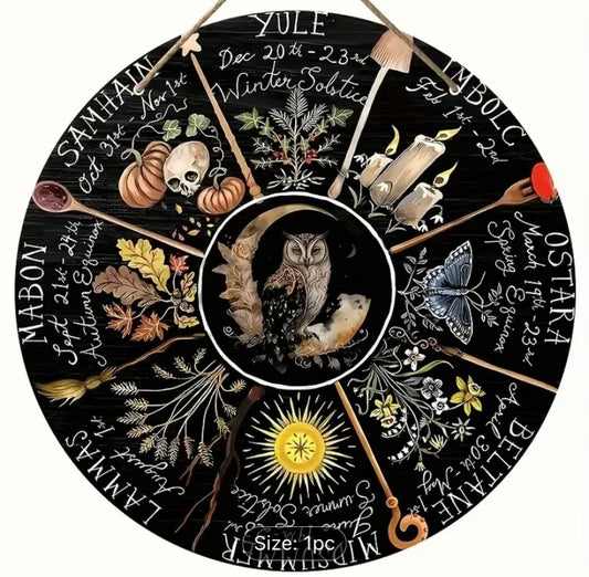 Wheel Calendar Sign (owl)