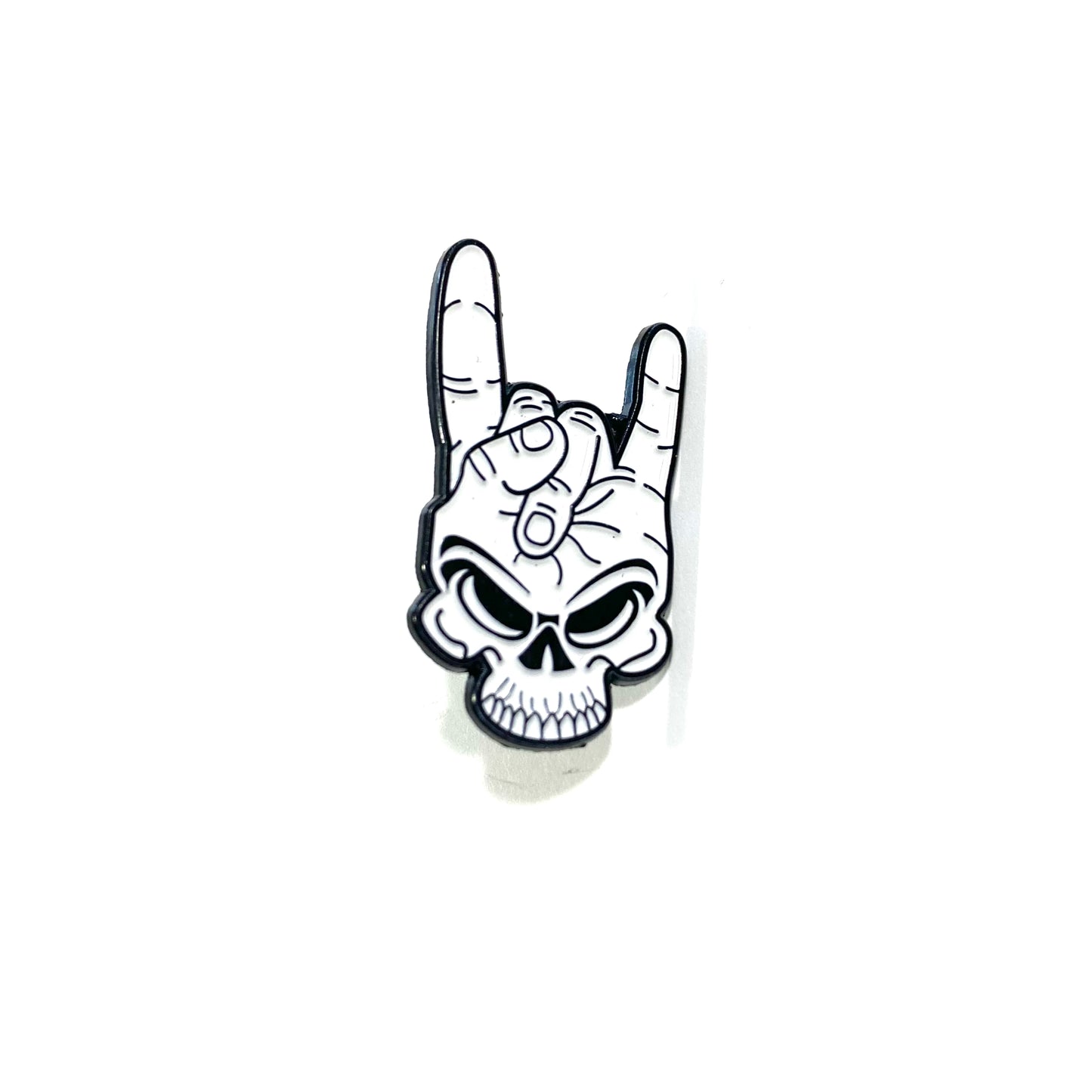 Rock On Skull pin