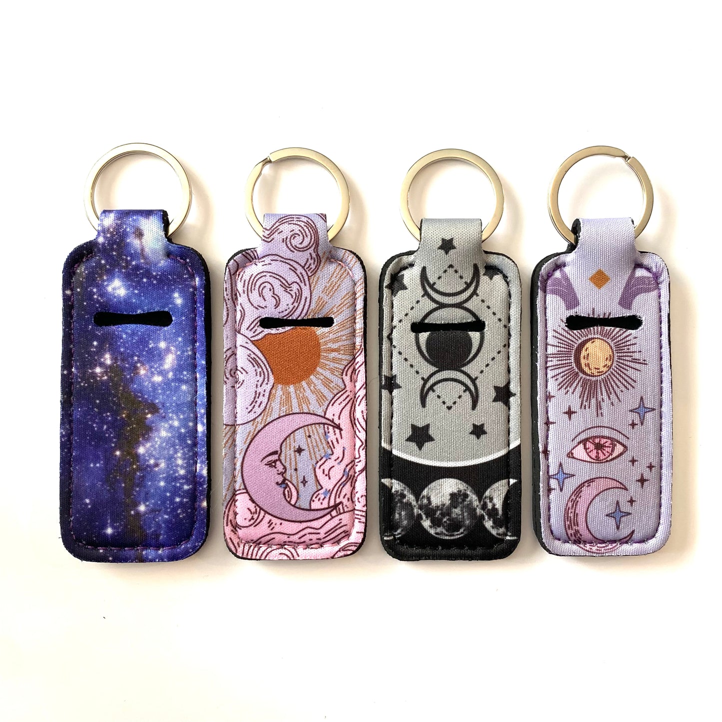 Lip balm holder keychain