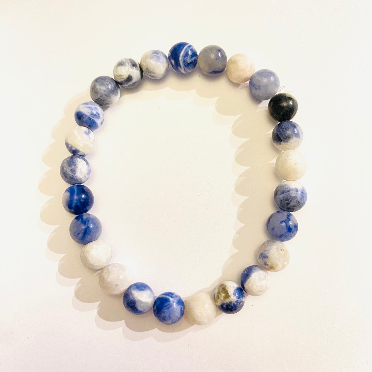Sodalite Stone Bracelet 7.5”