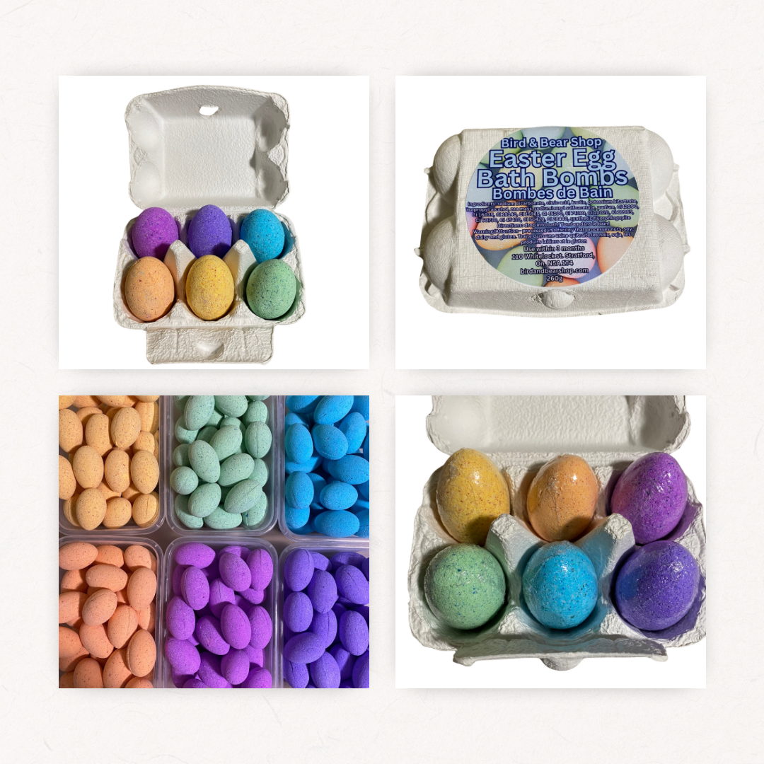 6 Pack Easter Eggs Bath Bombs