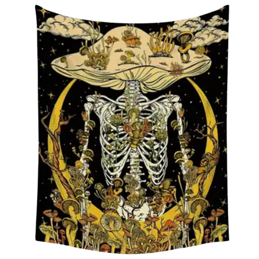 Skeleton Mushroom Wall Hanging