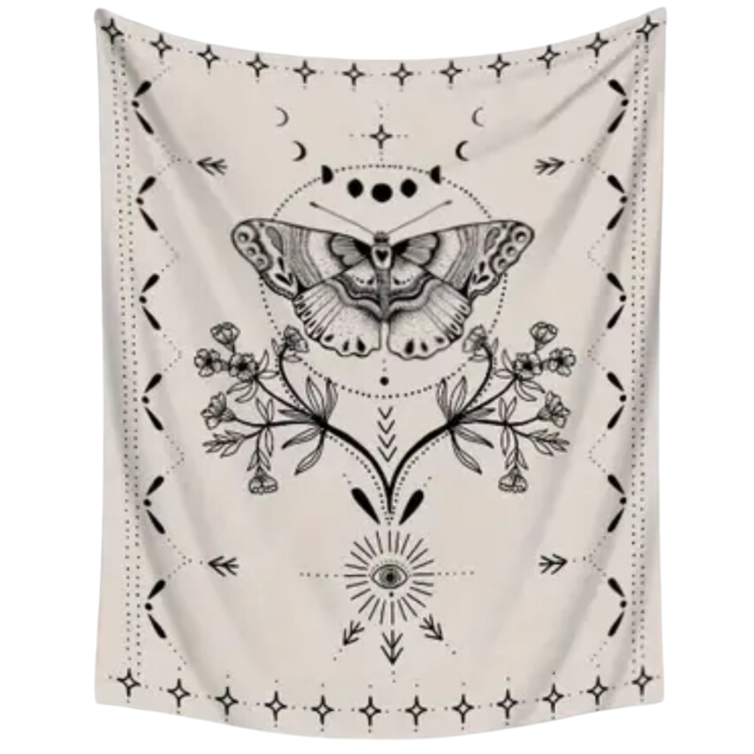 Butterfly Wall Hanging (B&W)