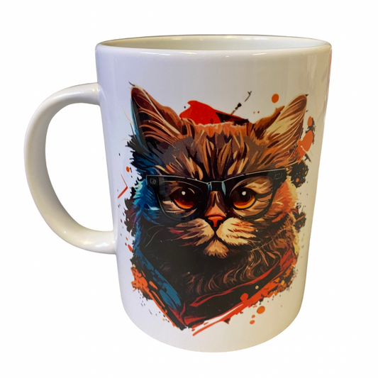 Nerd Cat 15oz Mug