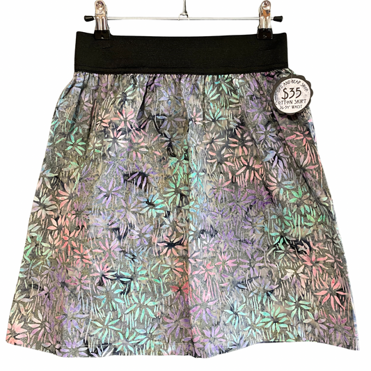 Grey Batik Skirt- sm
