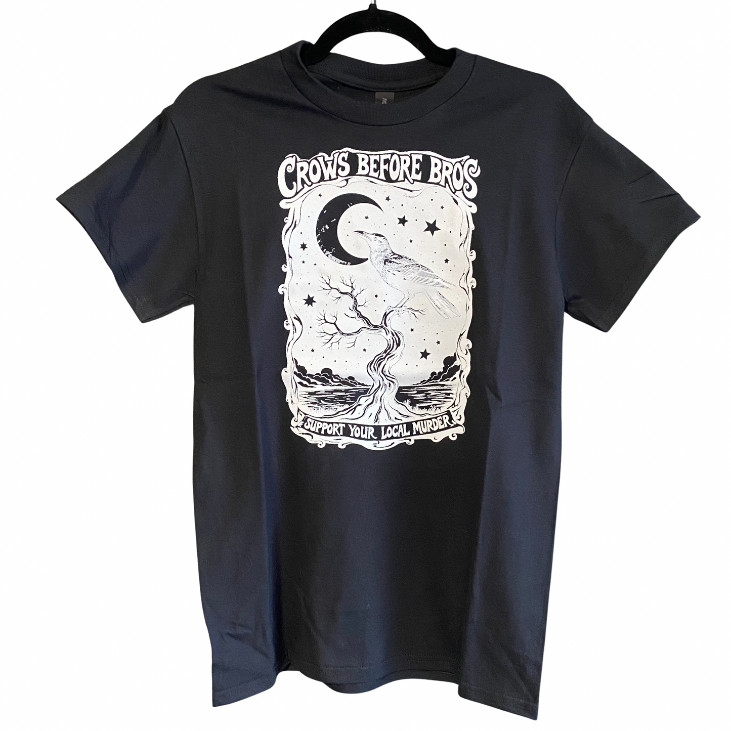 Crows Before Bros T-Shirt Black