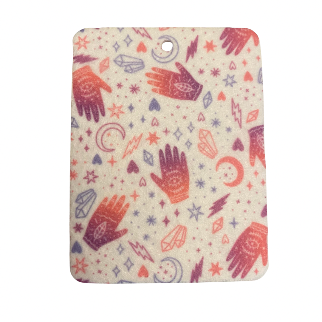 Pink Hands Air Freshener Felt
