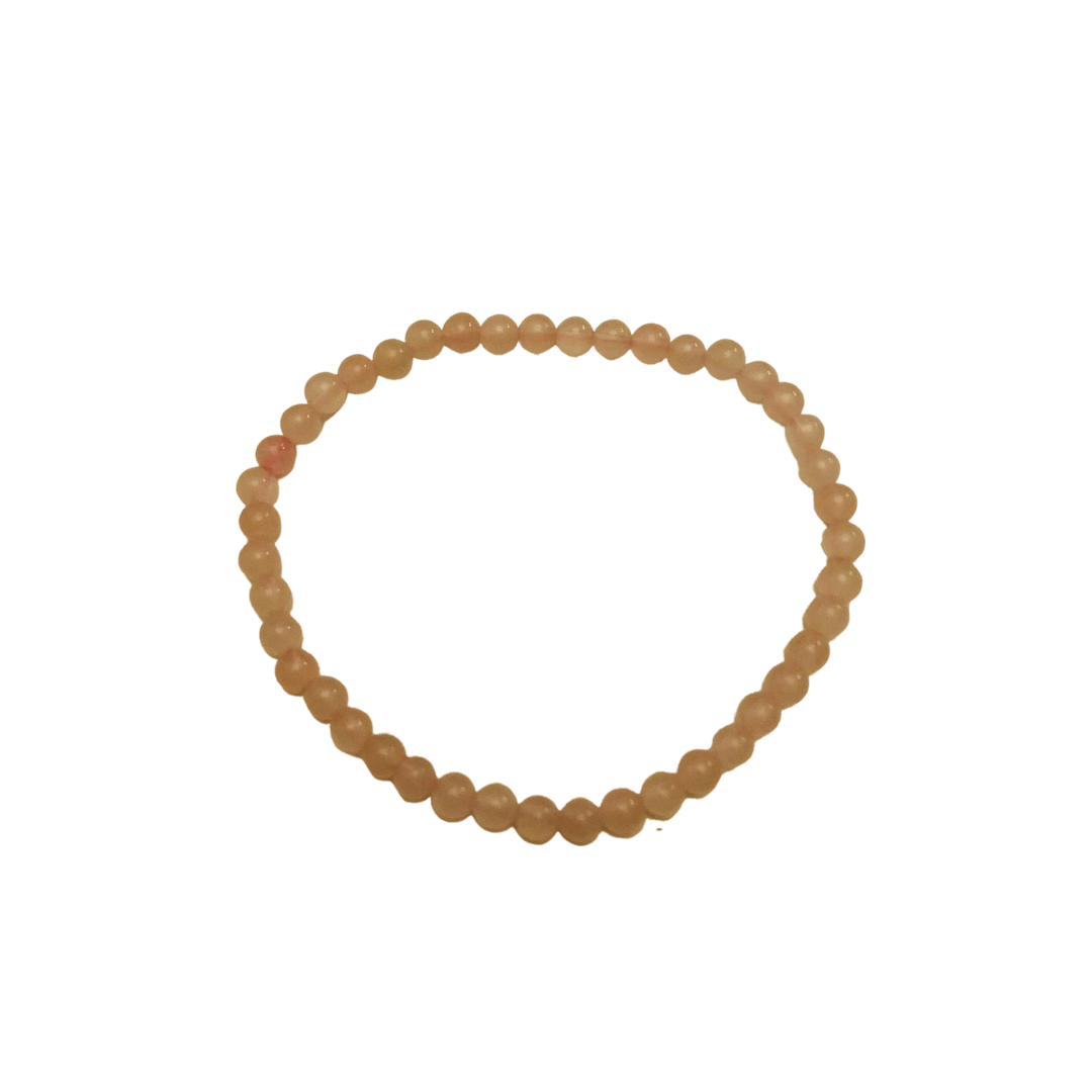 Yellow Jade Stone Bracelet 4mm