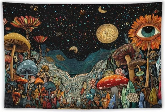 Mushroom Planet Wall Hanging