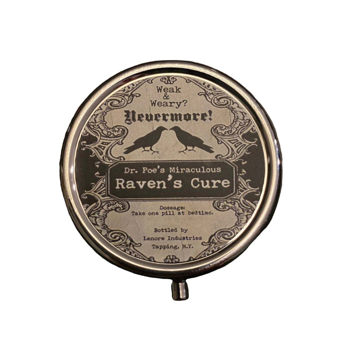 Ravens Cure Round Pill Holder