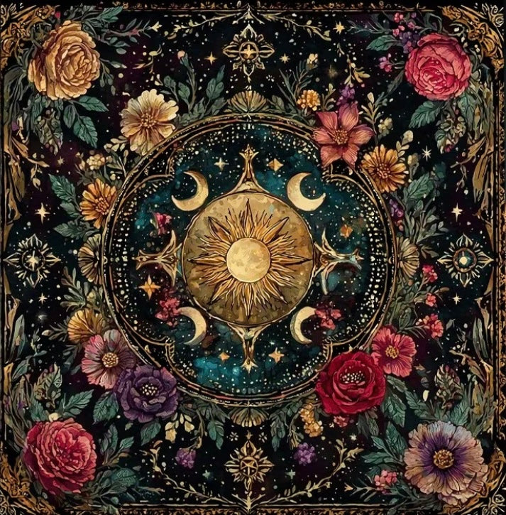 Garden Moons Alter Cloth