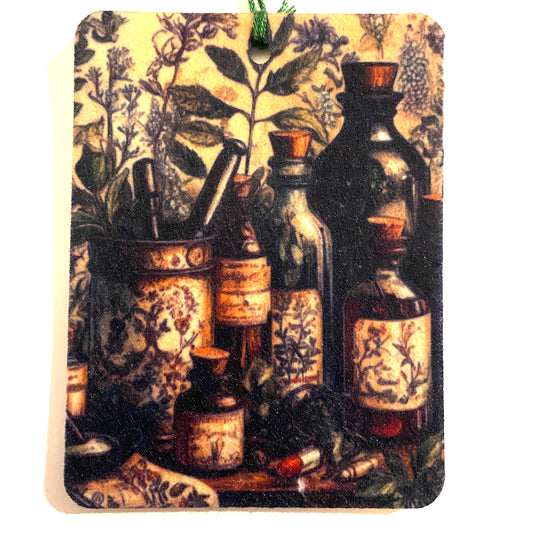Vintage Bottles Air Freshener Felt