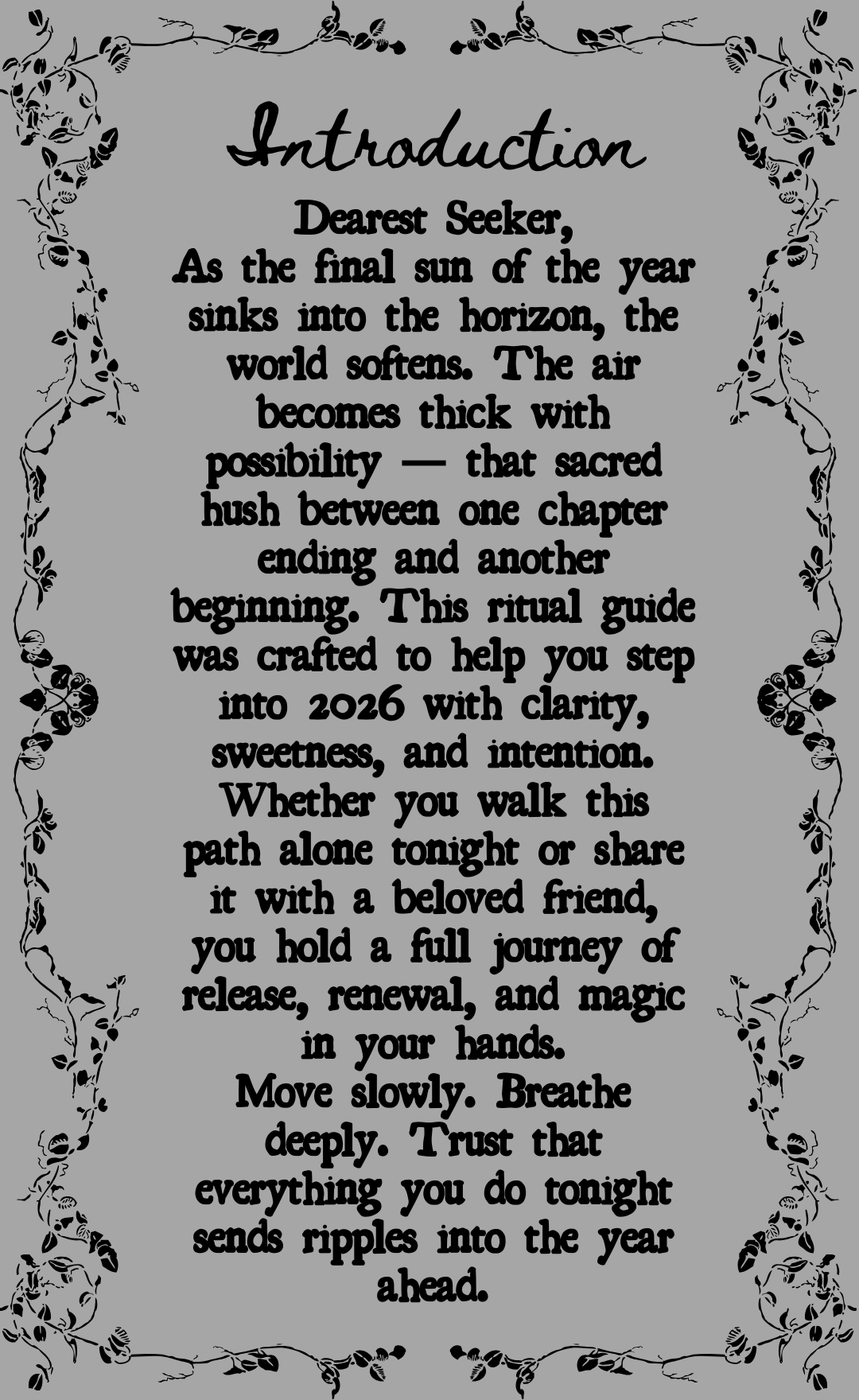 New Years Eve Ritual Box