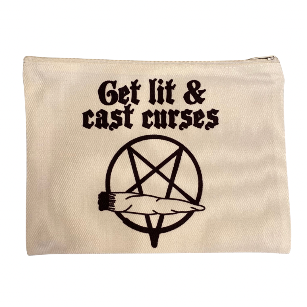 Get Lit Cast Curses Zipper Bag