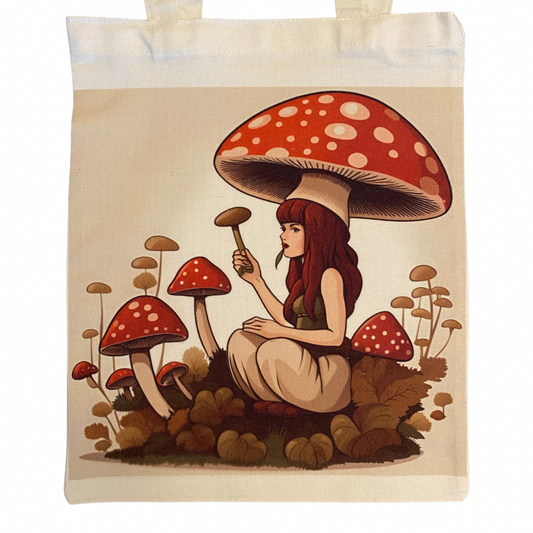 Mushroom Hat Lady Bag