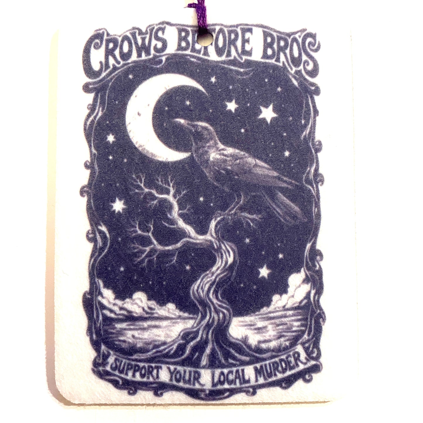 Crows Before Bros Air Freshener Felt