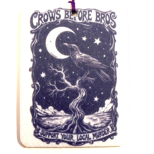 Crows Before Bros Air Freshener Felt