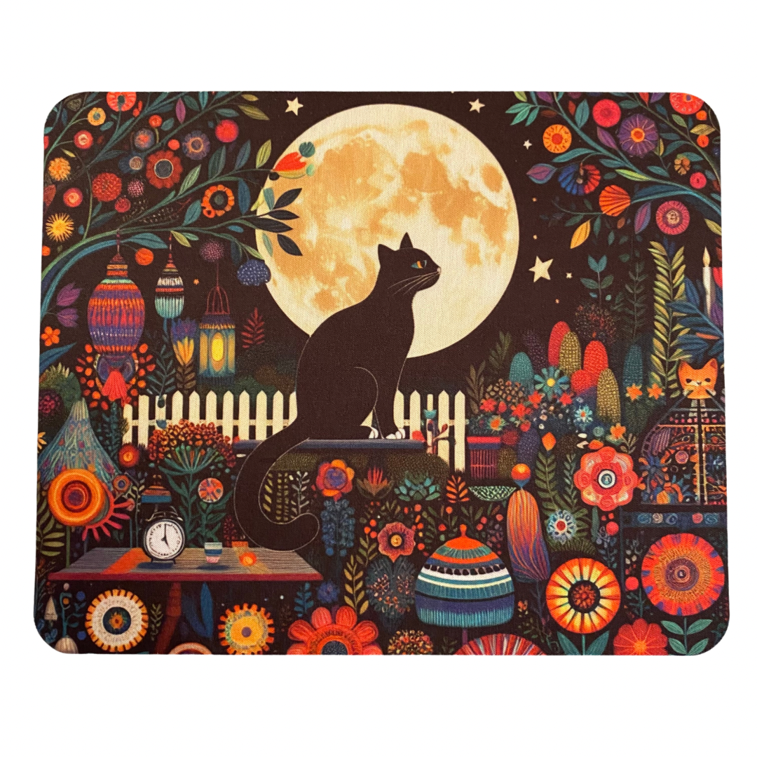 Fence Cat Mouse Pad