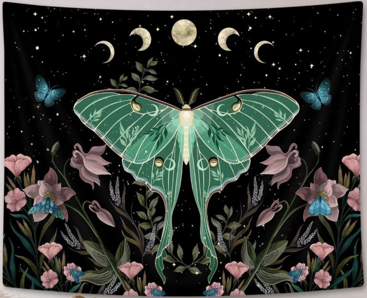 Green Moth Wall Hanging