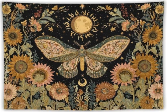 Sunflower Moth Wall Hanging