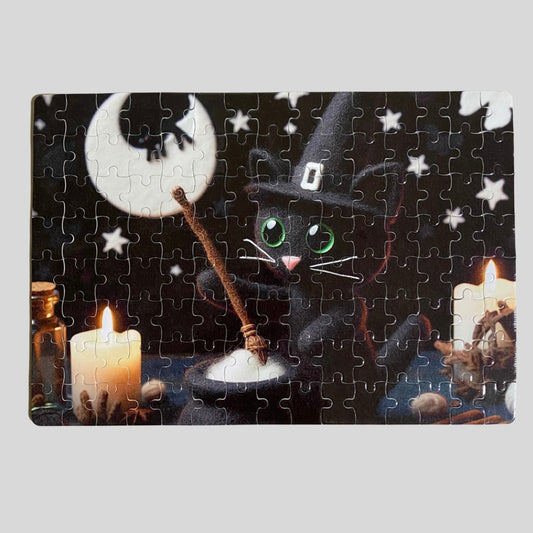 Witch Cat Puzzle- One-Of-A-Kind