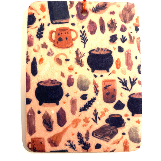 Witchy Cauldrons Air Freshener Felt