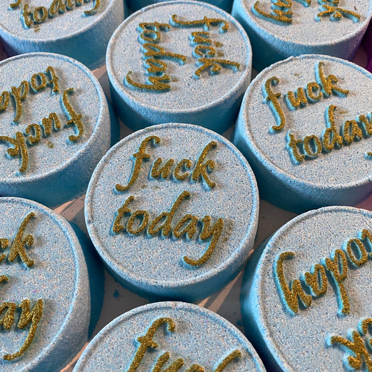 Blue Fuck Today Bath Bomb