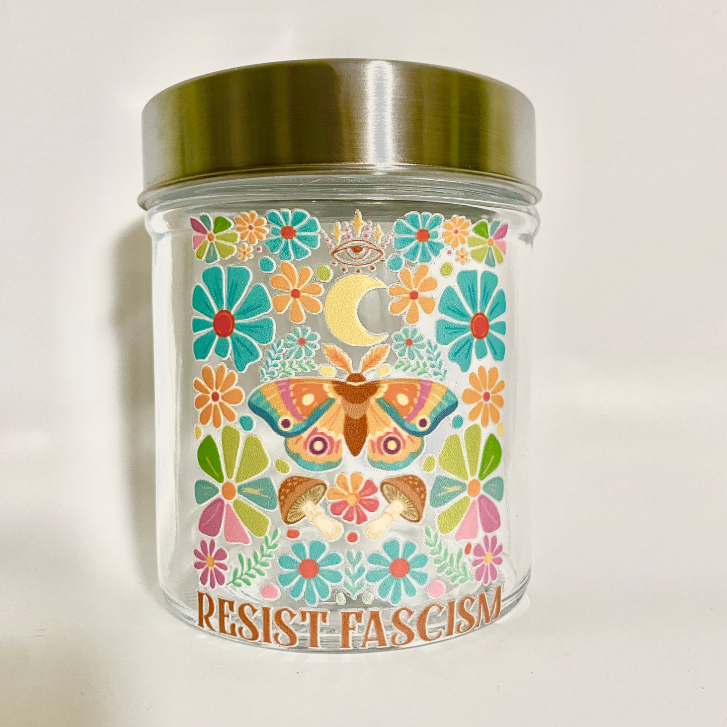 Resist Fascism Storage Jar
