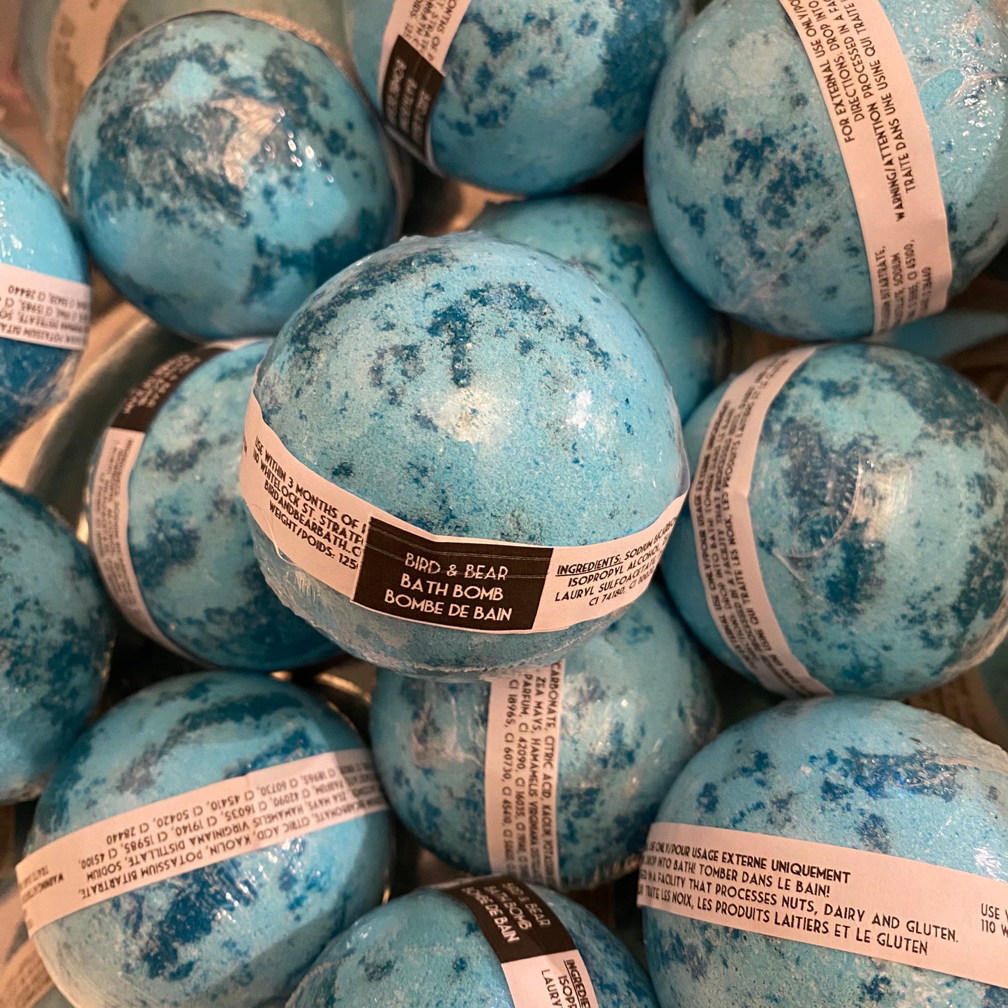 Blue Round Bath Bomb