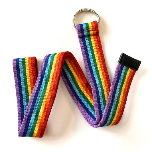 Rainbow Canvas Belt