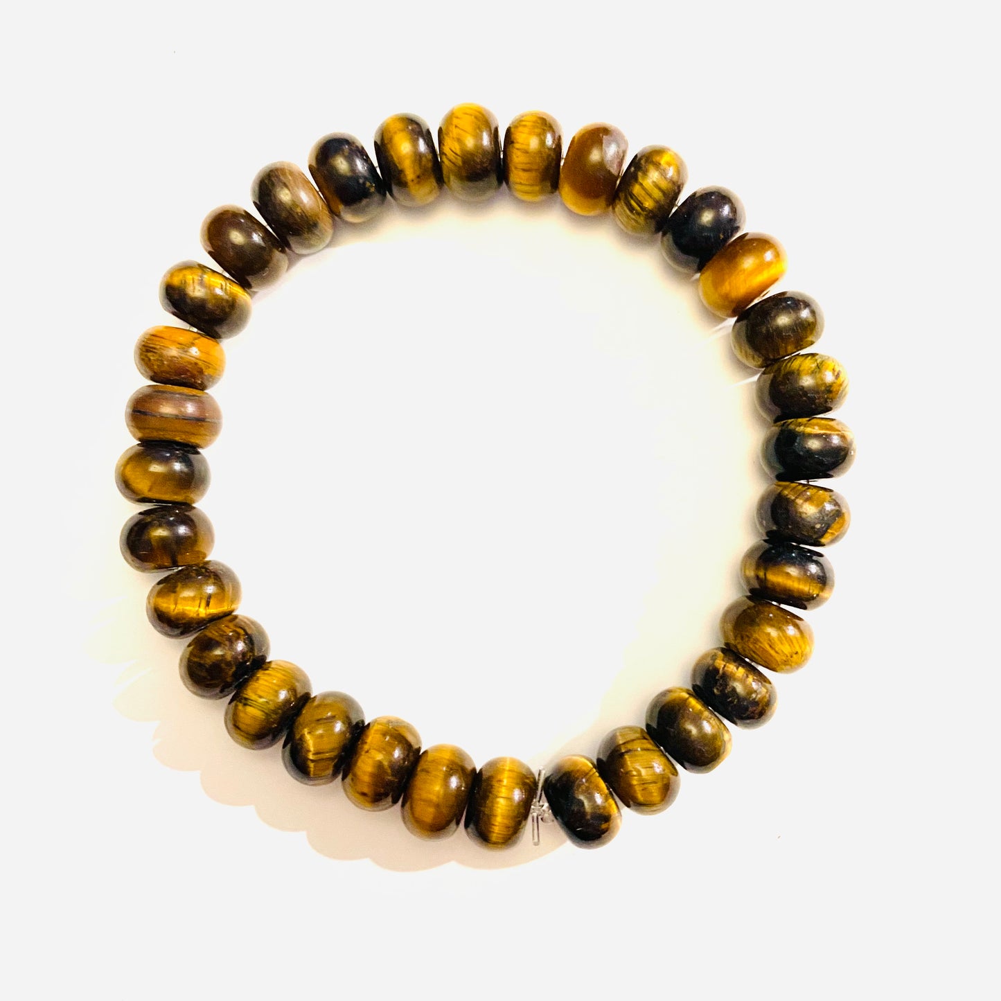 Tiger Eye Rondelle Bead Bracelet