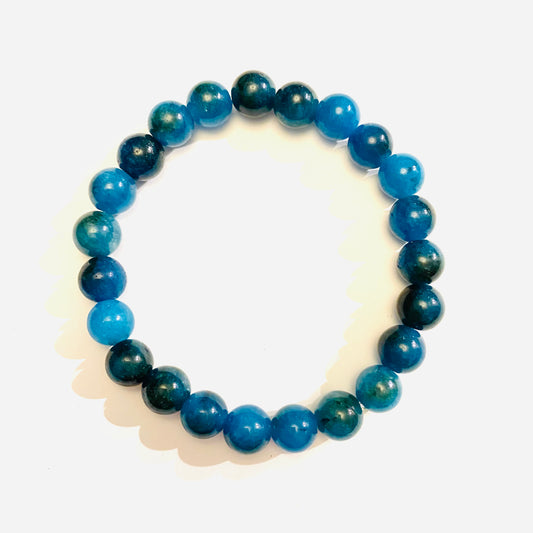 Apatite Stone Bracelet 7”