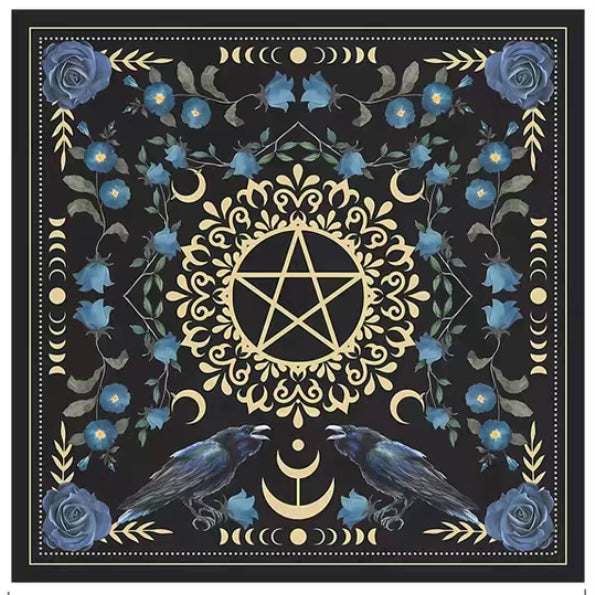 Black Pentagram Alter Cloth