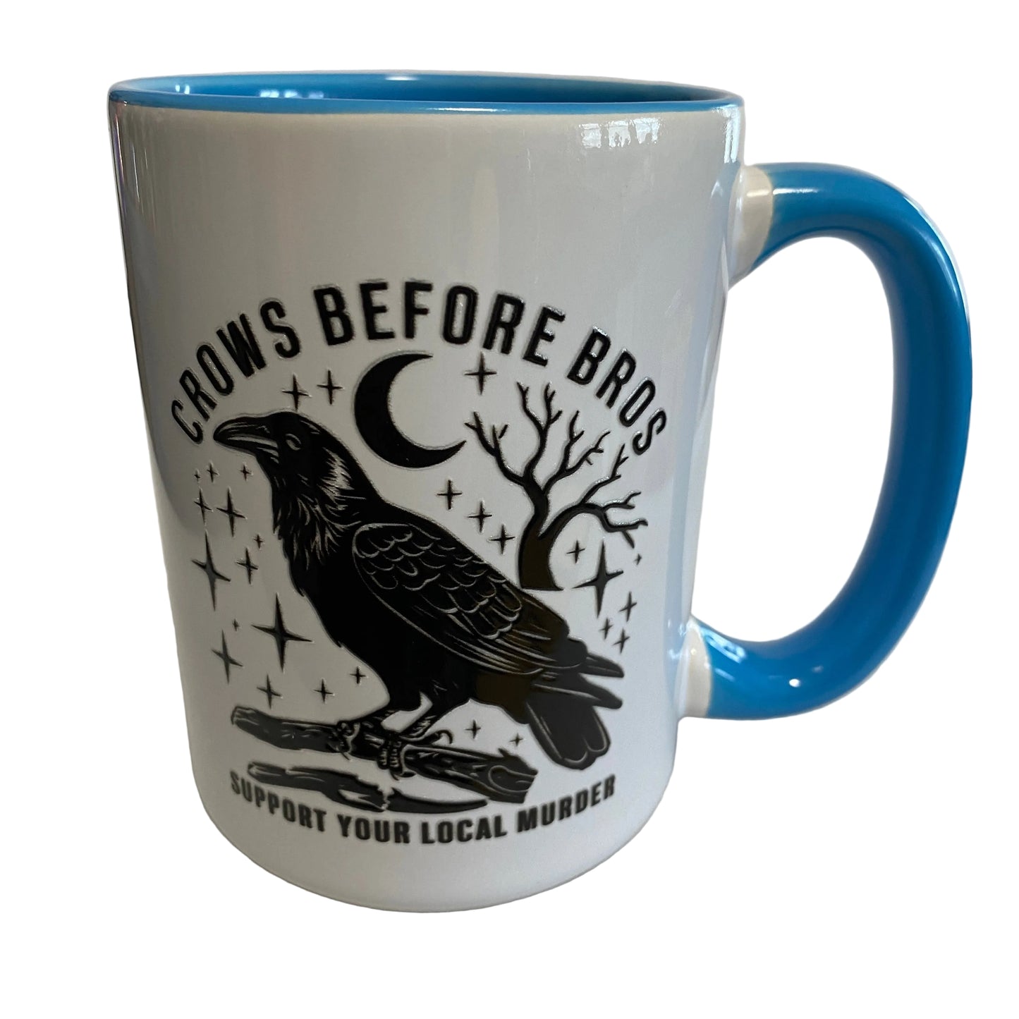 Crows Before Bros 15oz Mug- blue