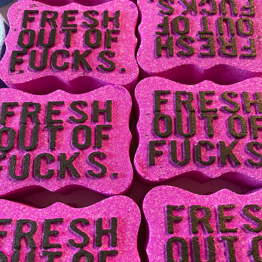Pink Fresh Out Of Fucks Bath Bomb