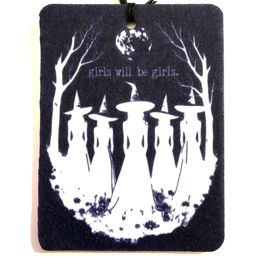 Girls will be Girls Outline Air Freshener Felt