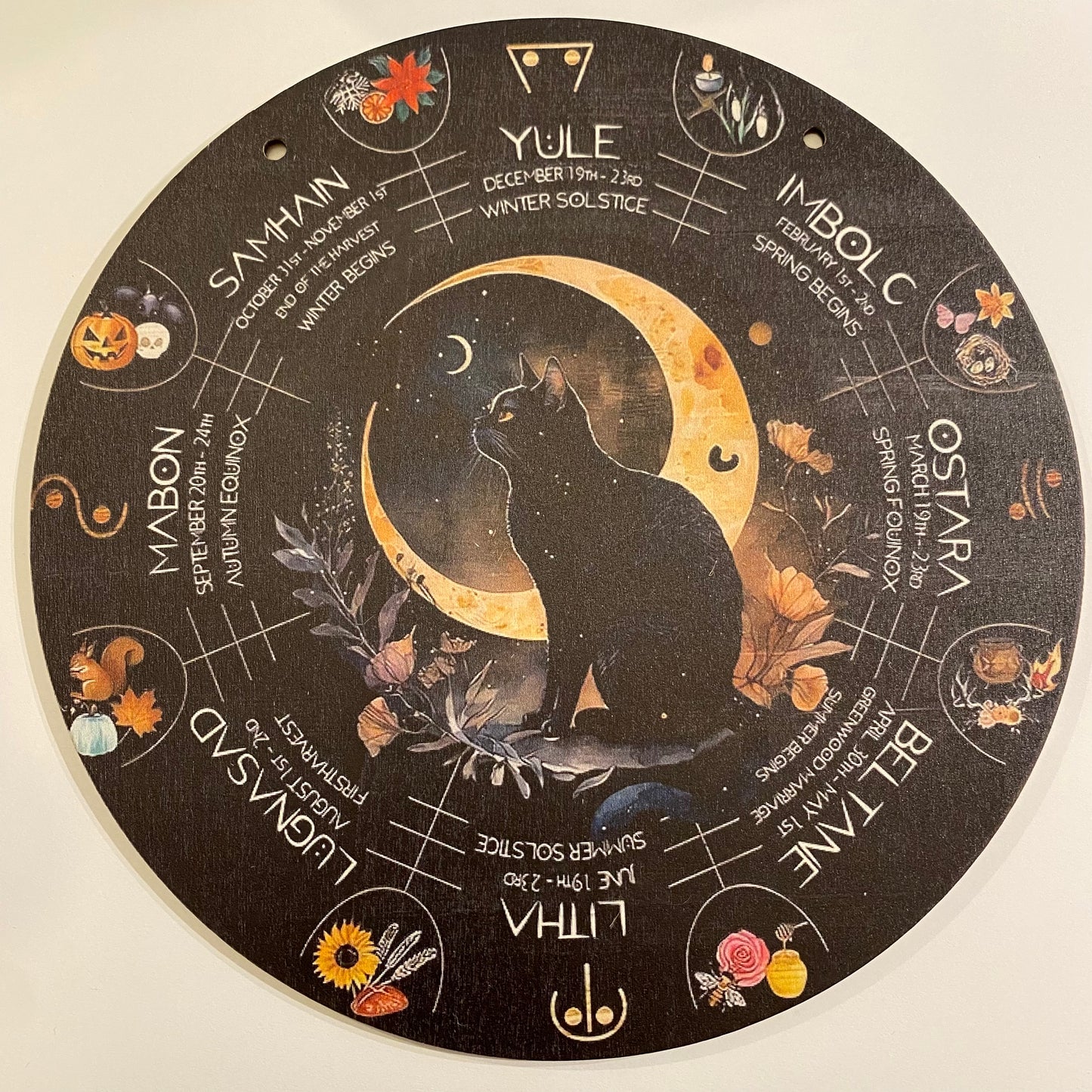 Wheel Calendar Sign (cat)