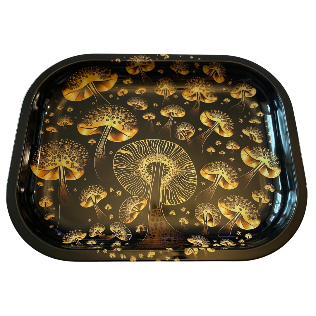 Gold Mushrooms Tray