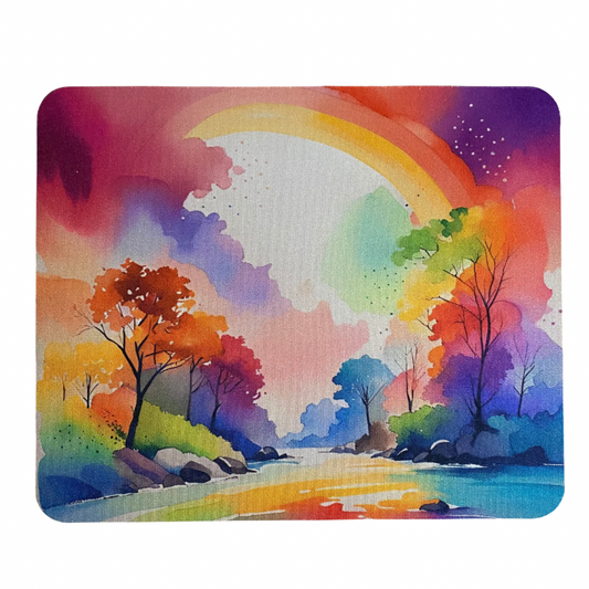 Watercolor Forest Mouse Pad