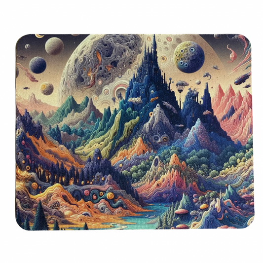 Space Mountains Mouse Pad