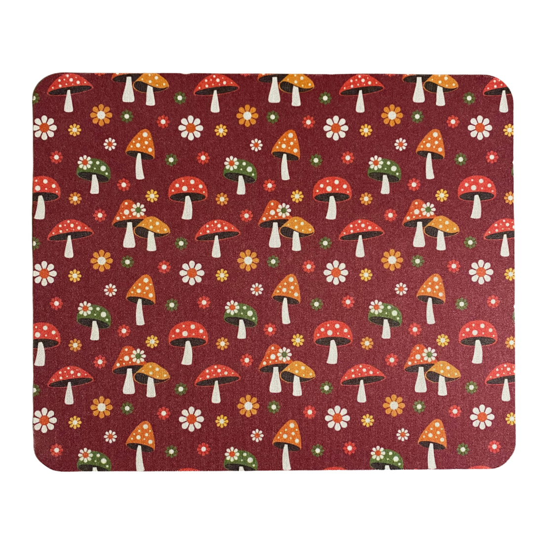 Red Mushrooms Mouse Pad