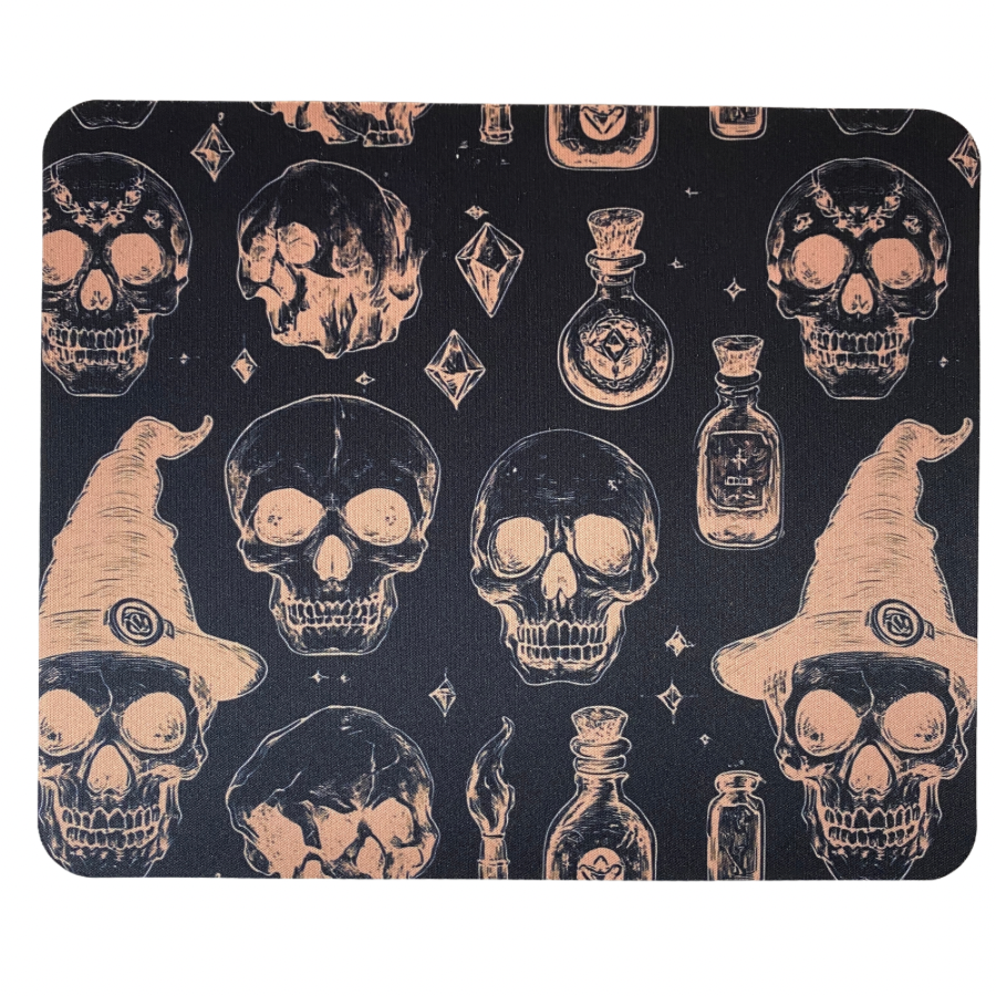 Skull Black Mouse Pad