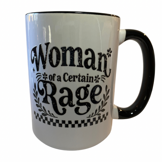 Woman of a Certain Rage 15oz Mug- checkerboard